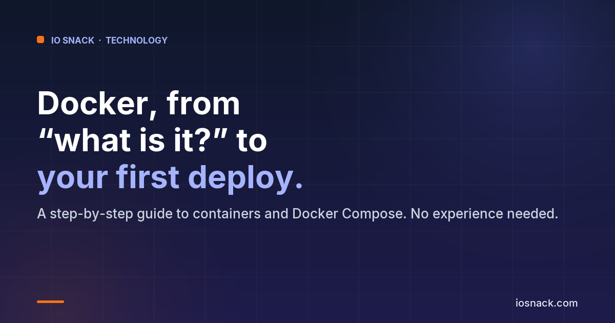 Docker for Beginners — From Zero to Deploying Your First App in 2026