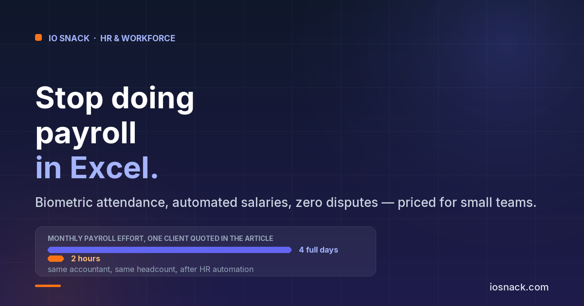 Stop Doing Payroll in Excel: How HR Automation Is Saving Businesses 20+ Hours Per Month in 2026