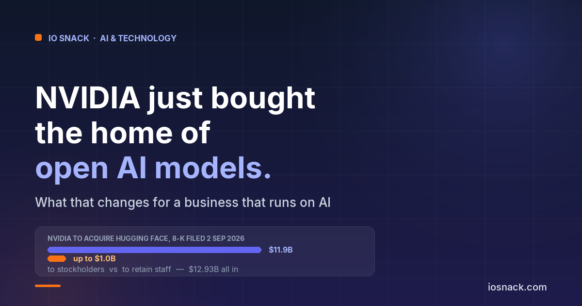 NVIDIA Just Bought the Home of Open AI Models. Here Is What Your Business Should Actually Do About It