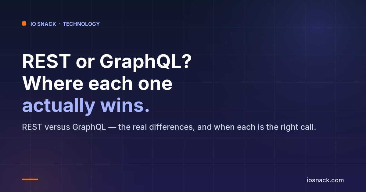REST API vs GraphQL — Which Should You Use in 2026?