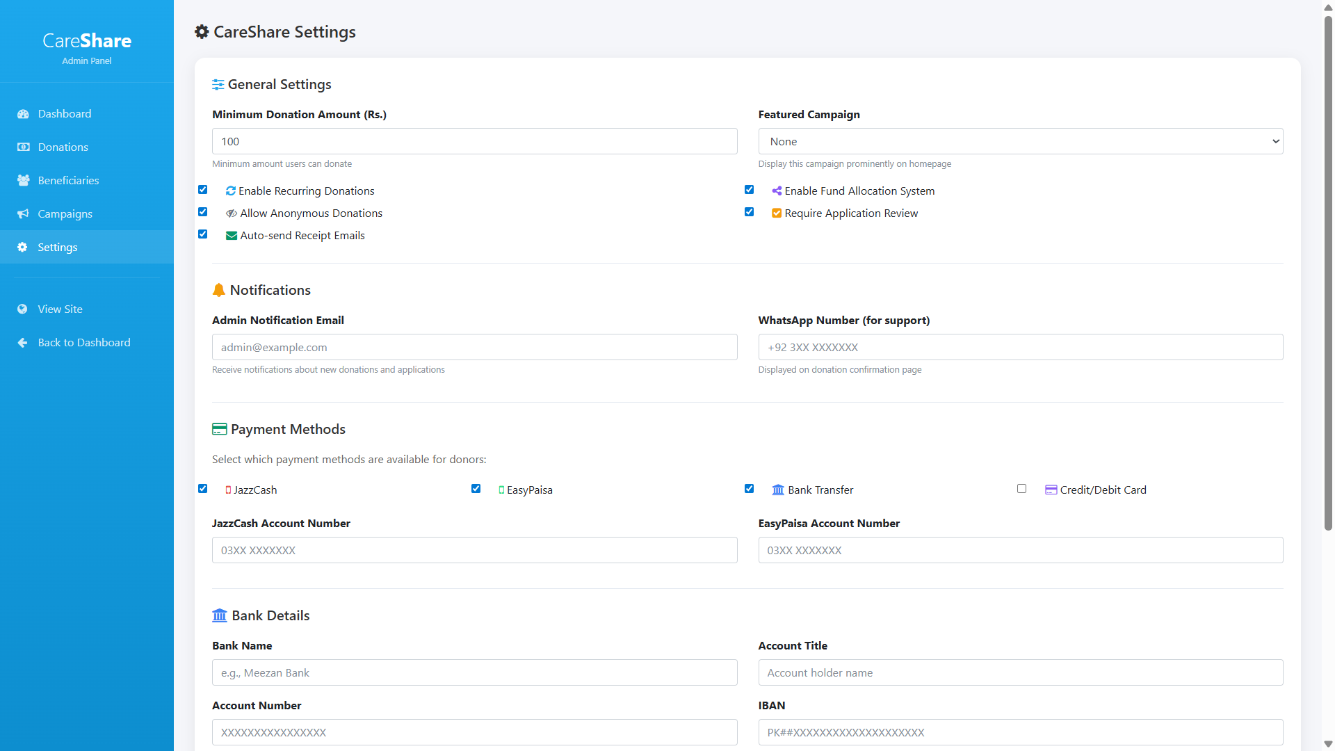 CallaDoct — CareShare — built-in charity arm for medical fundraising and patient assistance — Screenshot 1
