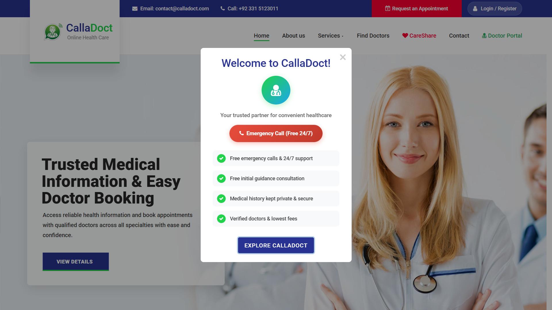 CallaDoct system preview