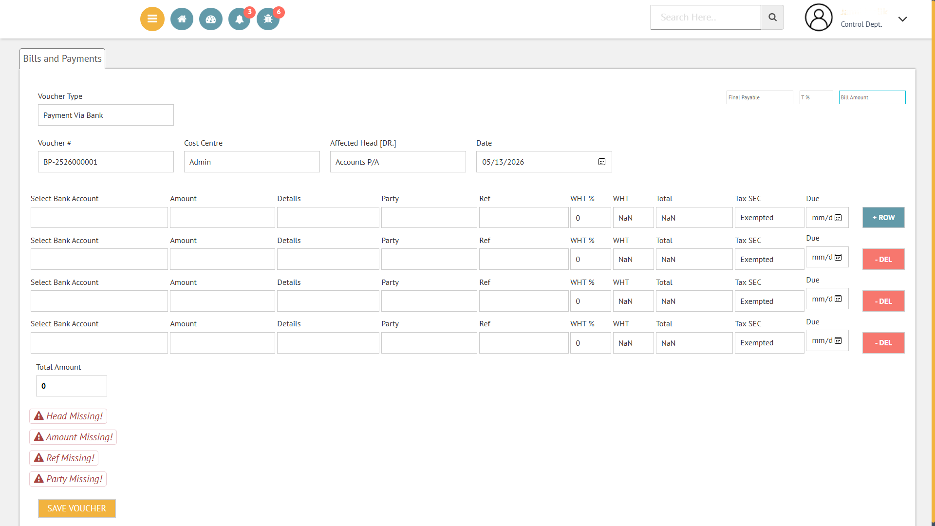 Sky Nine — Full books, cashflow and banking — purpose-built for real-estate operations — Screenshot 2