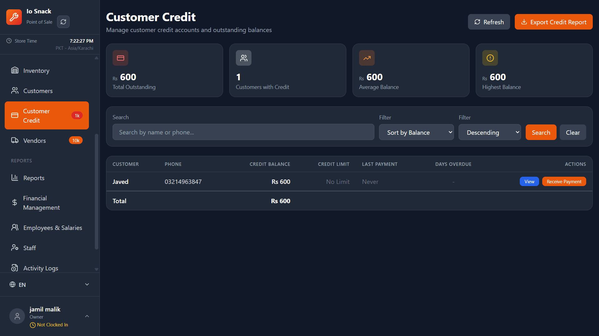 Credit Management - Accounts Receivable & Payable